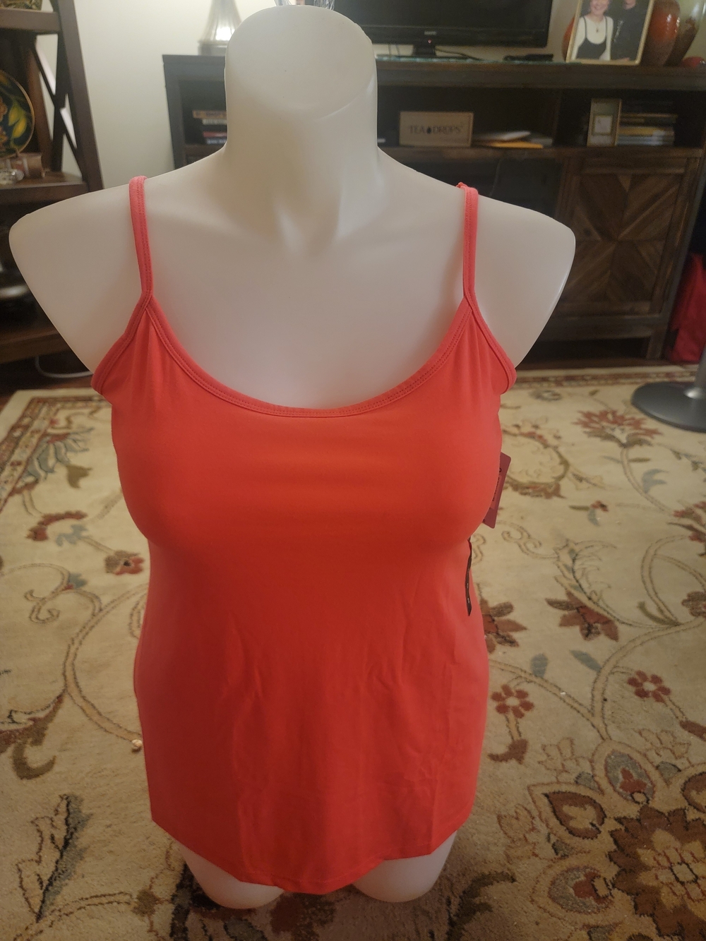 NEW NWT Torrid Women’s Coral Spaghetti Strap Tank Top SZ 2XL